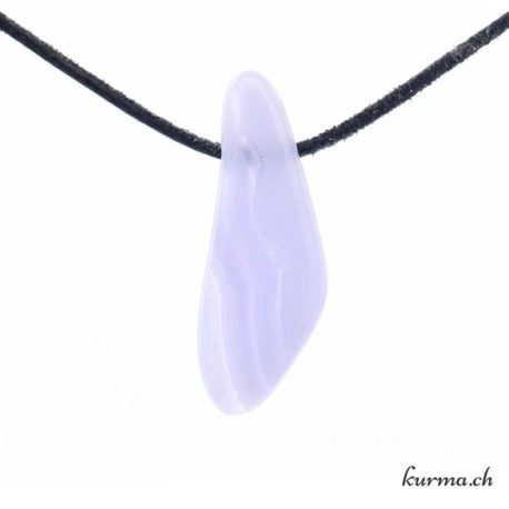 collier en calcédoine bleue