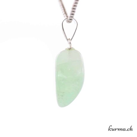 Pendentif Calcite Verte - avec boucle en argent - N°11638.4-2 disponible dans la boutique en ligne Kûrma. Votre magasin de pierre et minéraux en suisse