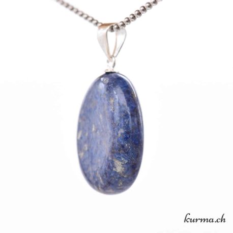 Pendentif Dumortiérite avec boucle en argent - N°11654.4-2 disponible dans la boutique en ligne Kûrma. Votre magasin de pierre et minéraux en suisse