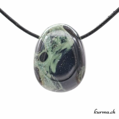 Pendentif Eldarite Kambaba - N°8730.4-3 disponible dans la boutique en ligne. Kûrma ta boutique Suisse de pendentifs en pierre naturelles.
