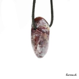 Agate Crazy Lace- Pendentif pierre percée - N°8467.1 • pendentif en agate crasy lace n°8467.1 2 Agate Crazy Lace pendentif pierre percée