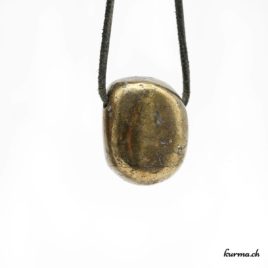Chalcopyrite - Pendentif pierre percée - N°8520.1 • pendentif en chalcopyrite n°8520.1 2 Chalcopyrite pendentif pierre