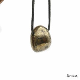 Chalcopyrite - Pendentif pierre percée - N°8520.2 • pendentif en chalcopyrite n°8520.2 2 Chalcopyrite pendentif pierre percée