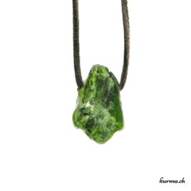 Dioptase - Pendentif pierre percée - N°8734.2 • pendentif en dioptase n°8734.1 1 1 Dioptase pendentif