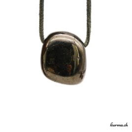 Jais - Pendentif pierre percée - N°8461.3 • pendentif en jais n°8461.3 2 1 Jais pendentif pierre