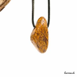 Jaspe serpent - Pendentif pierre percée - N°8484.1 • pendentif en jaspe serpent n°8484.1 1 1 Jaspe serpent pendentif