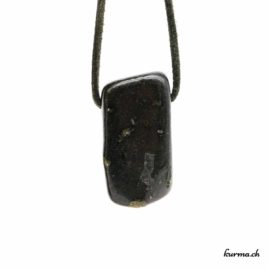Kimberlite - Pendentif pierre percée - N°8609.1 • pendentif en kimberlite n°8609.1 2 1 Kimberlite pendentif pierre percée