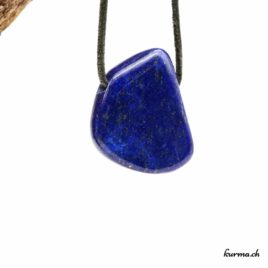 Lapis-lazuli - Pendentif pierre percée - N°8511.2 • pendentif en lapis lazuli n°8511.2 2 1 Lapis-lazuli pierre pendentif