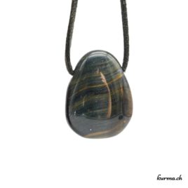 Oeil-de-faucon - Pendentif pierre percée - N°5959.3 • pendentif en oeil de faucon n°5959.3 2 Oeil-de-faucon pendentif