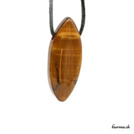 Oeil-de-tigre - Pendentif pierre percée - N°5954.1 • pendentif en oeil de tigre oval alonger n°5954.1 1 Oeil-de-tigre en pendentif en pierre percée