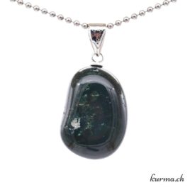 Jaspe sanguin Héliotrope bijou en argent 925
