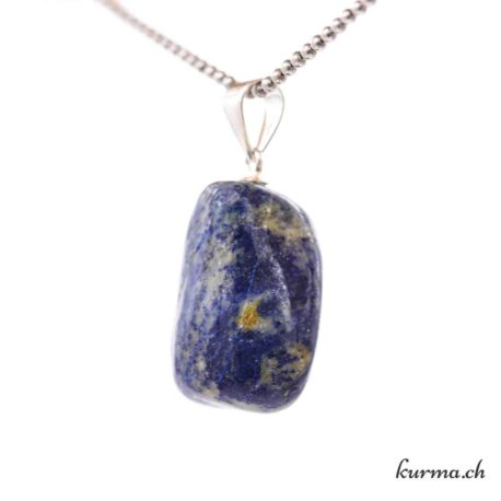 Pendentif Lapis Lazuli avec boucle en argent - N°11682.4-2 disponible dans la boutique en ligne Kûrma. Votre magasin de pierre et minéraux en suisse