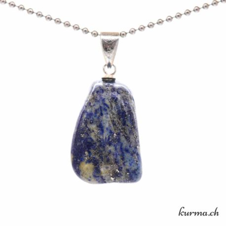 Pendentif Lapis Lazuli avec boucle en argent - N°11682.4-3 disponible dans la boutique en ligne Kûrma. Votre magasin de pierre et minéraux en suisse