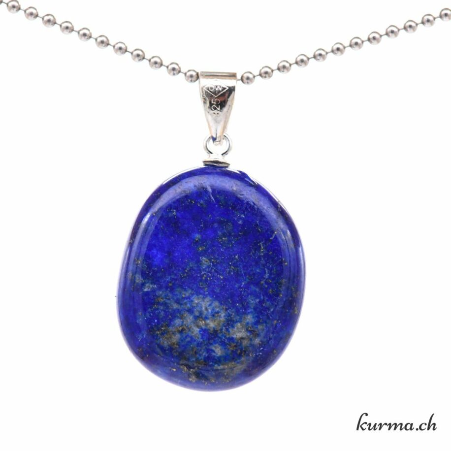 Pendentif Collier En Lapis Lazuli Naturel - 35,5 Carats, Pierre Minérale Pour Lithothérapie - Neuf Sans Emballage