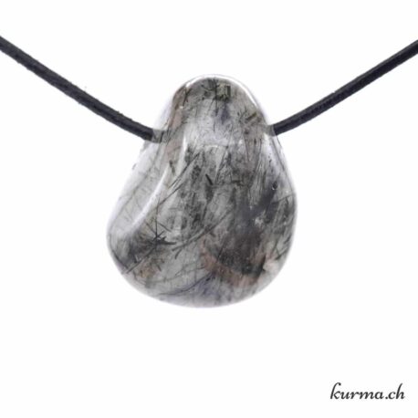 Quartz Actinolite - Collier en pierre percée