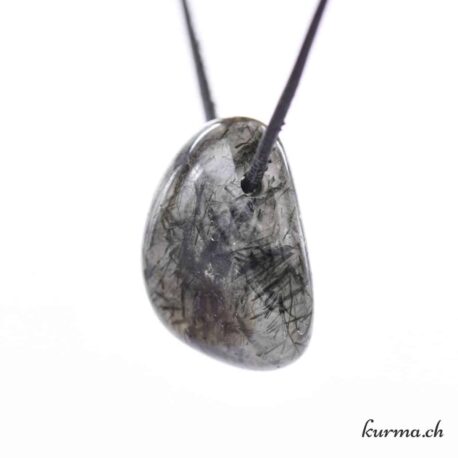 Quartz Actinolite - Collier en pierre percée