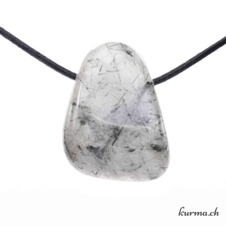 Quarz Actinolith - Schmuckstück aus gebohrtem Stein