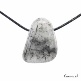 Quartz Actinolite - Bijou en pierre percée