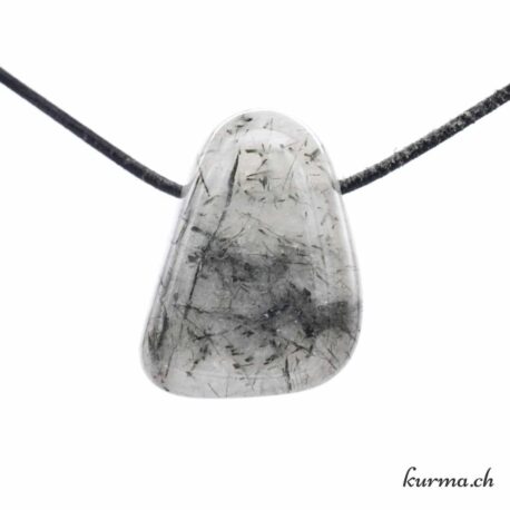 Quarz Actinolith - Schmuckstück aus gebohrtem Stein