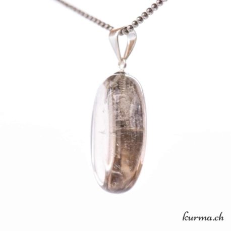 Pendentif Quartz Fumé avec boucle en argent - N°11725.7-2 disponible dans la boutique en ligne Kûrma. Votre magasin de pierre et minéraux en suisse