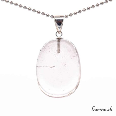 Pendentif Quartz Fumé avec boucle en argent - N°11725.7-3 disponible dans la boutique en ligne Kûrma. Votre magasin de pierre et minéraux en suisse