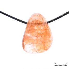 Quartz hématoïde collier