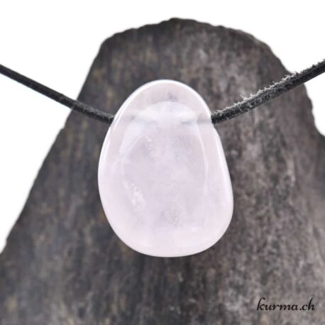 Quartz lavande - Bijou en pierre percée