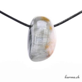 Quartz Oeil-de-chat - Collier en pierre percée