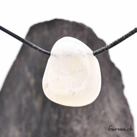 Quartz sulfureux - Collier en pierre percée