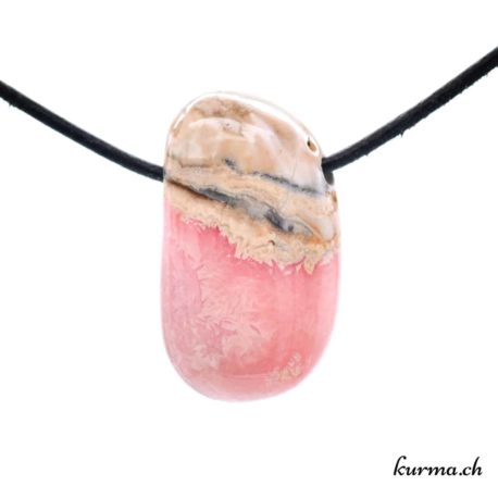 Pendentif Rhodocrosite - N°5459.6-3 disponible dans la boutique en ligne Kûrma. Votre bijouterie Suisse en ligne.