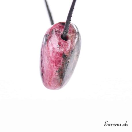 Pendentif Rhodonite - Nº7118.5-2 disponible dans la boutique en ligne Kûrma. Votre magasin de pierre et minéraux en suisse