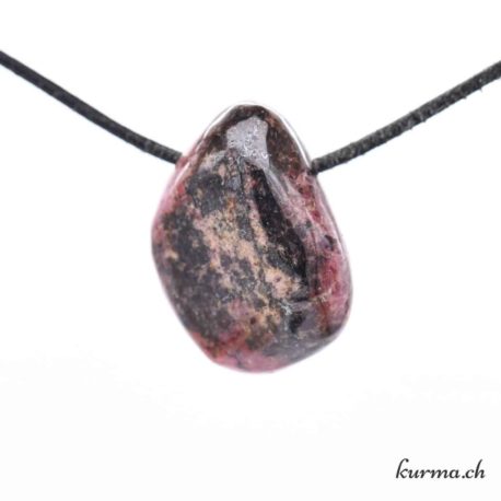 Pendentif Rhodonite - Nº7118.5-3 disponible dans la boutique en ligne Kûrma. Votre magasin de pierre et minéraux en suisse