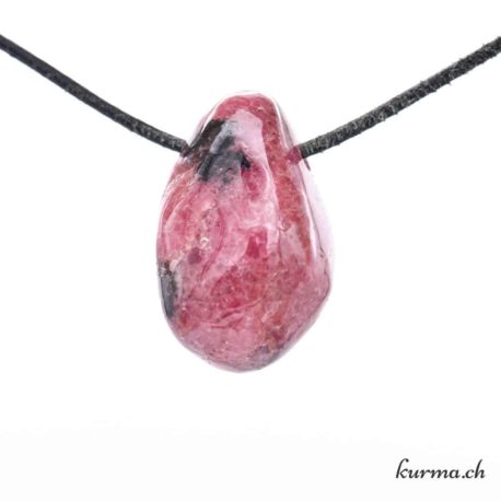 Rhodonite collier pierre percée