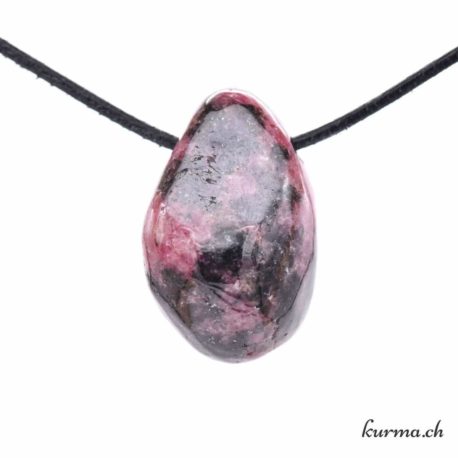 Pendentif Rhodonite - Nº7118.6-3 disponible dans la boutique en ligne Kûrma. Votre magasin de pierre et minéraux en suisse