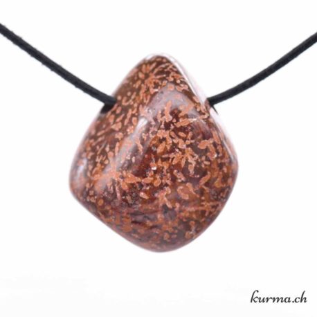 Pendentif Rhyolite Brune - Nº10281.7-1 disponible dans la boutique en ligne Kûrma. Votre magasin de pierre et minéraux en suisse