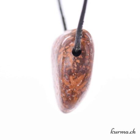 Pendentif Rhyolite Brune - Nº10281.8-2 disponible dans la boutique en ligne Kûrma. Votre magasin de pierre et minéraux en suisse