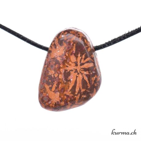 Rhyolite brune - Pendentif en pierre percée