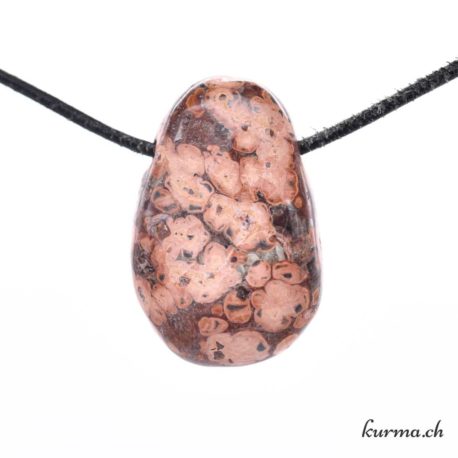 Pendentif Rhyolite Léopard - Nº10279.10-1 disponible dans la boutique en ligne Kûrma. Votre magasin de pierre et minéraux en suisse