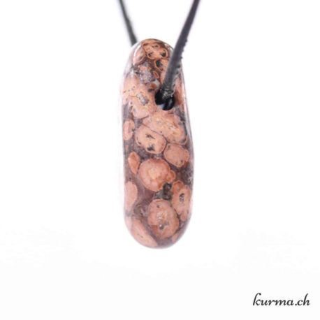 Pendentif Rhyolite Léopard - Nº10279.10-2 disponible dans la boutique en ligne Kûrma. Votre magasin de pierre et minéraux en suisse