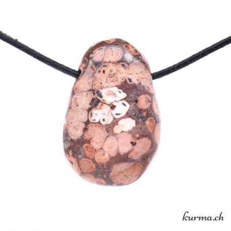 Pendentif Rhyolite Léopard - Nº10279.10-3 disponible dans la boutique en ligne Kûrma. Votre magasin de pierre et minéraux en suisse