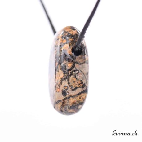 Pendentif Rhyolite Léopard - Nº10279.7-2 disponible dans la boutique en ligne Kûrma. Votre magasin de pierre et minéraux en suisse