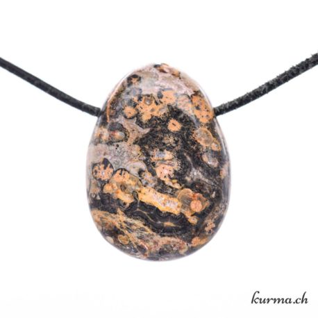 Pendentif Rhyolite Léopard - Nº10279.7-3 disponible dans la boutique en ligne Kûrma. Votre magasin de pierre et minéraux en suisse