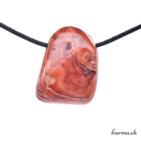 Rhyolite Liesegang - Pierced stone pendant