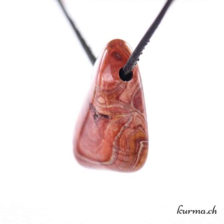 Rhyolite Liesegang - Pierced stone pendant