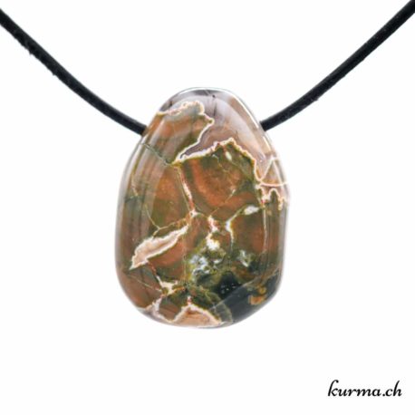 Pendentif Rhyolite Verte - N°5087.7-1 disponible dans la boutique en ligne Kûrma. Votre bijouterie Suisse en ligne.