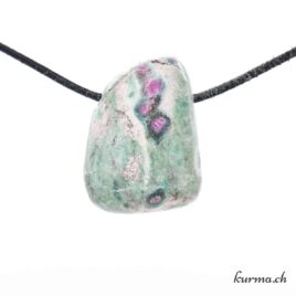 Rubis Fuchsite - Pendentif en pierre percée