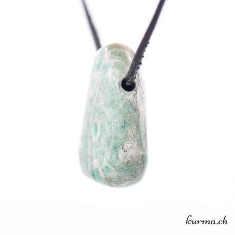 Rubis Fuchsite - Pendentif en pierre percée