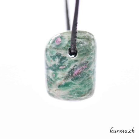 Rubis Fuchsite - Pendentif en pierre percée