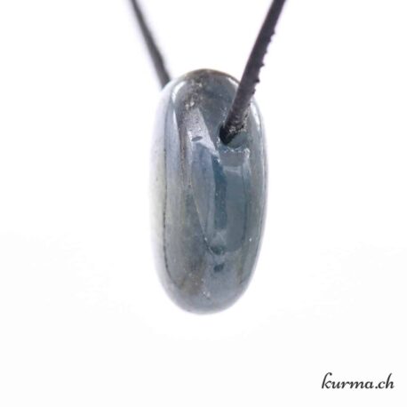Saphir bleu - Pendentif en pierre percée