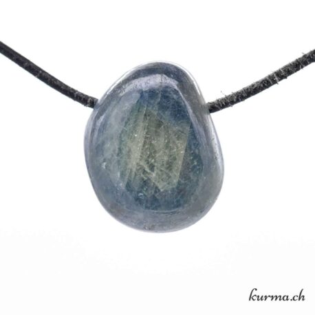 Saphir bleu - Pendentif en pierre percée
